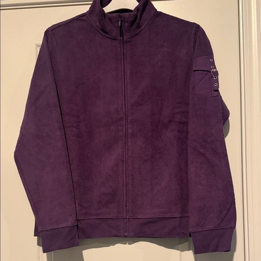 Denim&Co Deep Purple Cowl Neck Sweater